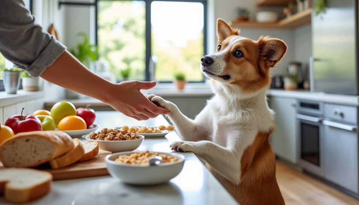 découvrez des astuces efficaces pour corriger un chien qui vole la nourriture et apprendre à votre compagnon à adopter un comportement respectueux lors des repas.
